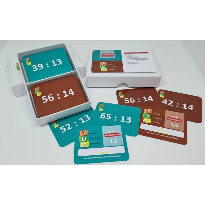 Dynamische schooldag Bewegend leren Box 4 Deelkaartjes