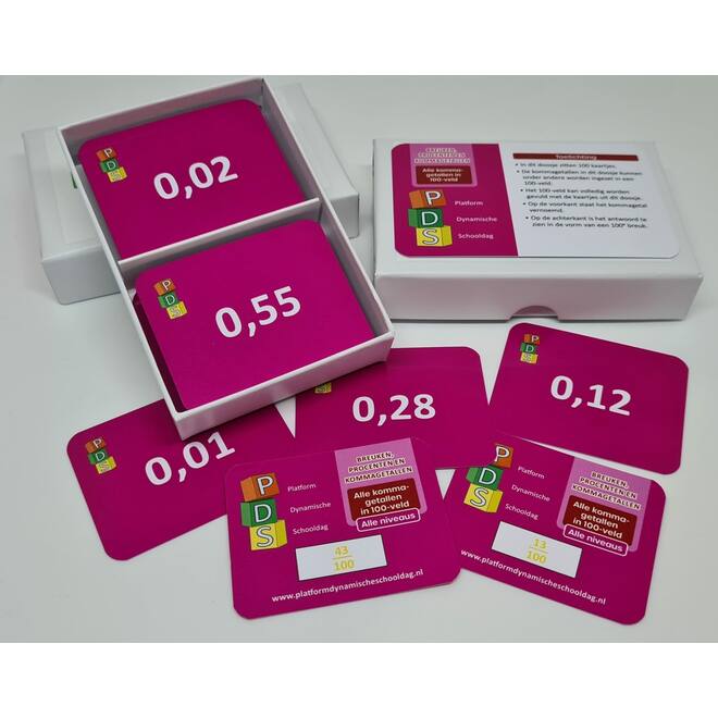 Dynamische schooldag Bewegend leren Box 5 Breuken. proc. en kommaget.