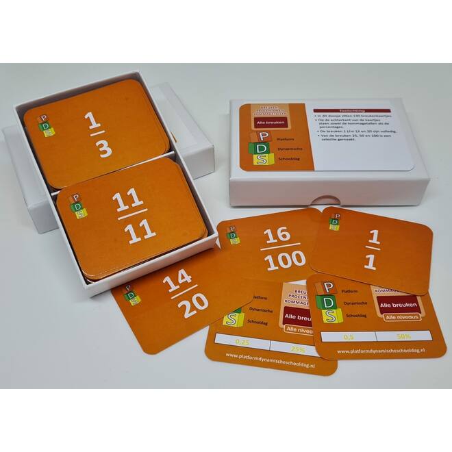 Dynamische schooldag Bewegend leren Box 5 Breuken. proc. en kommaget.