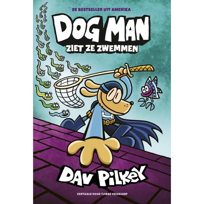 Dog Man ziet ze zwemmen - Dav Pilkey