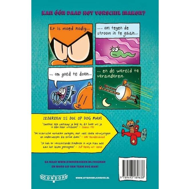 Dog Man ziet ze zwemmen - Dav Pilkey