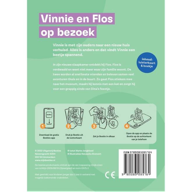 Besties luisterkaart - Vinnie en Flos op bezoek