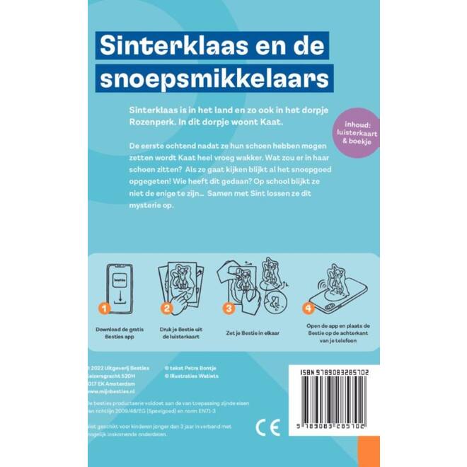 Besties luisterkaart - Sinterklaas en de snoepsmikkelaars