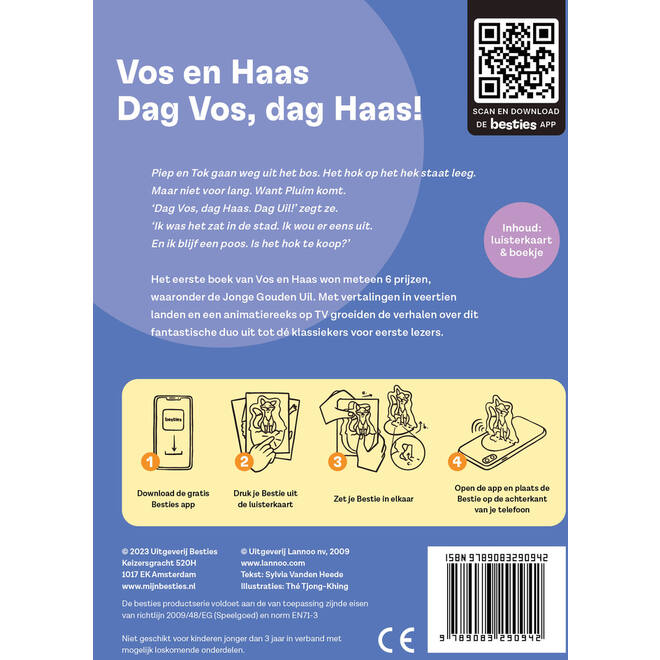 Besties luisterkaart - Dag Vos, dag Haas!