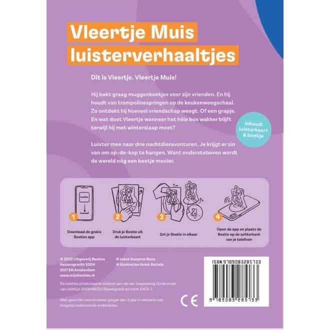 Besties luisterkaart - Vleertje Muis - luisterverhaaltjes