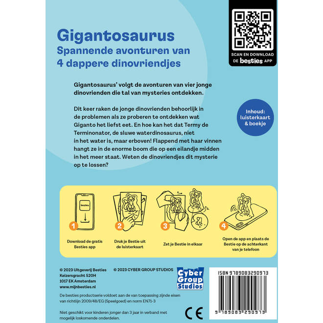 Besties luisterkaart - Gigantosaurus - spannende avonturen