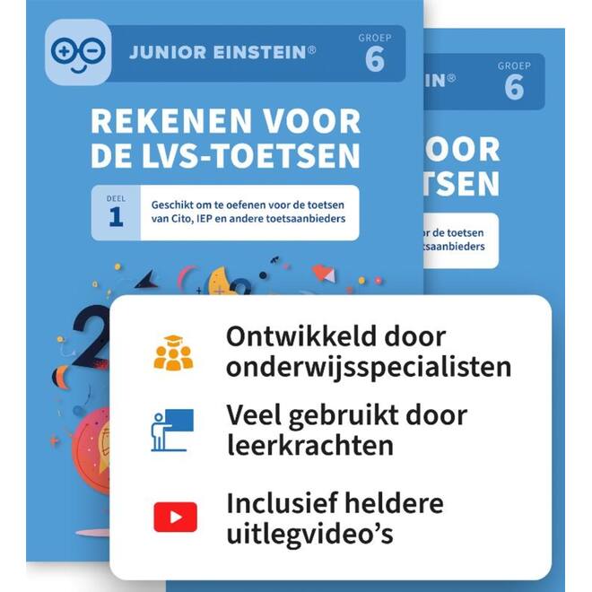 Rekenen voor de LVS-toetsen groep 6 deel 1 en 2