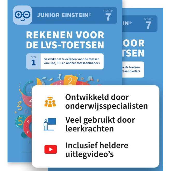 Rekenen voor de LVS-toetsen groep 7 deel 1 en 2