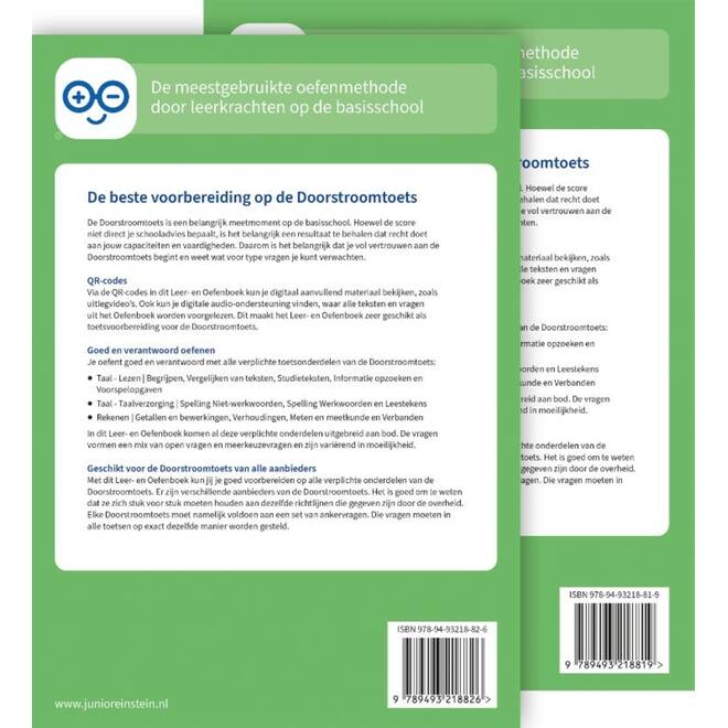 Doorstroomtoets Leer- en Oefenboek groep 8 deel 1 en 2