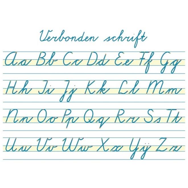 Handiger Handschrift groep 4-8 alfabet tafelkaarten verbonden schrift