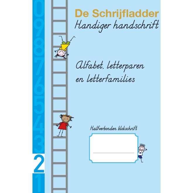 Handiger Handschrift groep 3 A4 Schrift 2 - Alfabet, verbindingen halfverbonden blokschrift