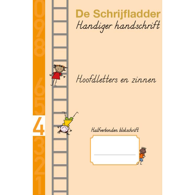 Handiger Handschrift groep 4 A4 Schrift 4 - Hoofdletters & zinnen halfverbonden blokschrift