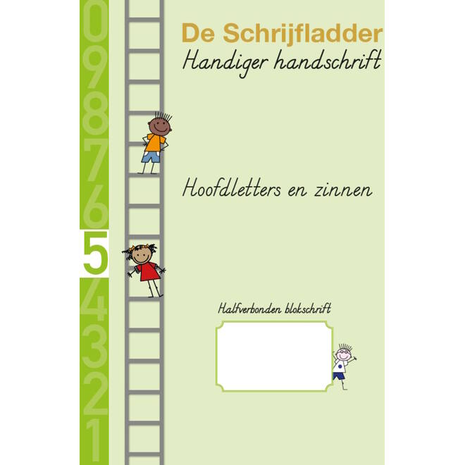 Handiger Handschrift groep 4 A4 Schrift 5 - Hoofdletters & zinnen halfverbonden blokschrift