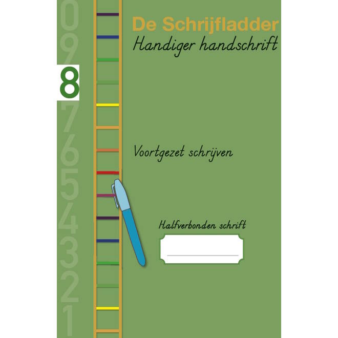 Handiger Handschrift groep 6 A4 Schrift 8 - Voortgezet schrijven halfverbonden blokschrift