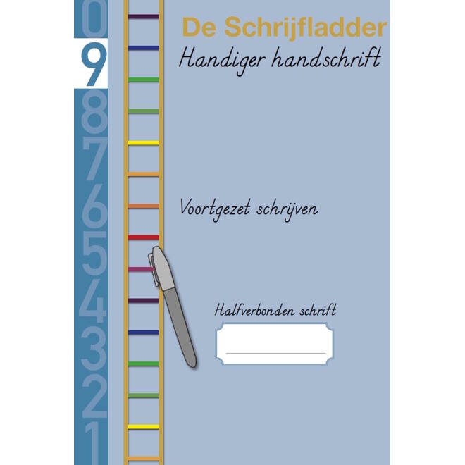 Handiger Handschrift groep 7-8 A4 Schrift 9 - Voortgezet schrijven halfverbonden blokschrift