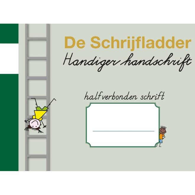 Handiger Handschrift groep 3 A5 Dictee schrift - 6 mm halfverbonden blokschrift