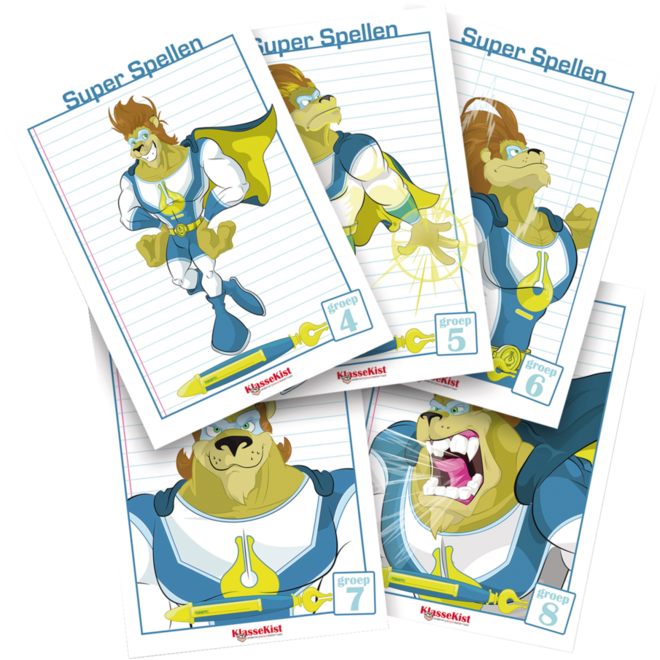 Super Spellen werkblokken groep 4 (5 stuks)
