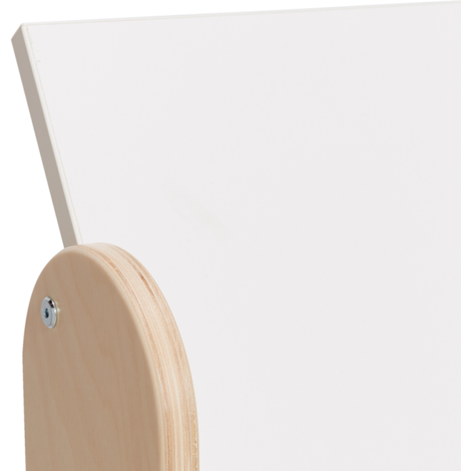 Boekenpresentator wit