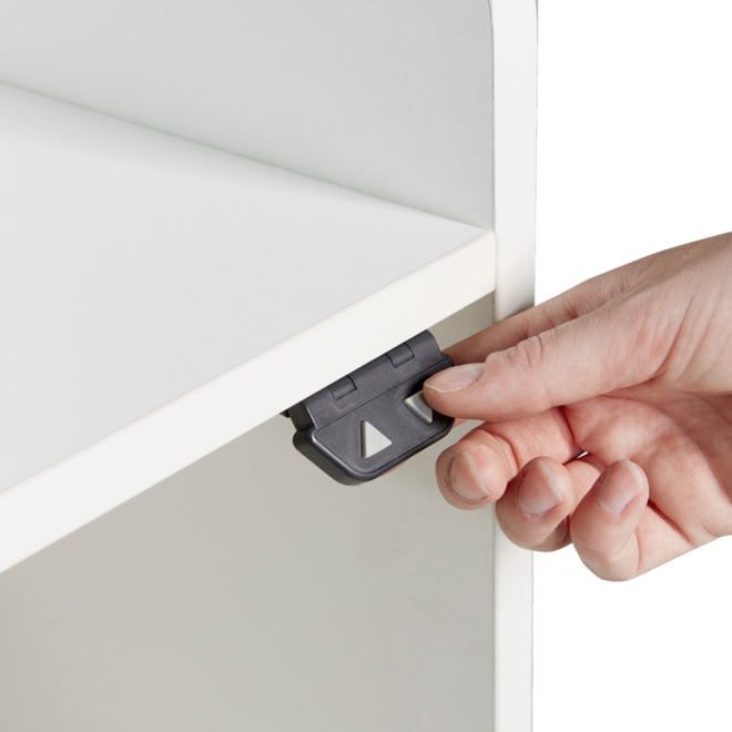 Aankleedtafel Standard 120 wit trap links