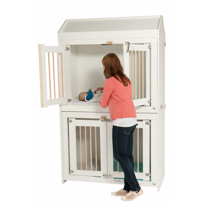 Bed Standard DUO slaper wit incl. puntdak