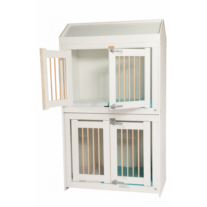 Bed Standard DUO slaper wit incl. puntdak
