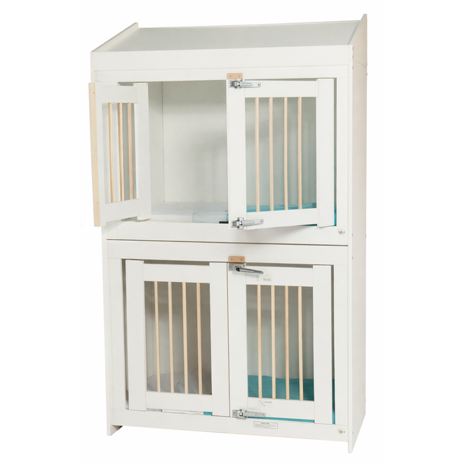 Bed Standard DUO slaper wit incl. lessenaarsdak