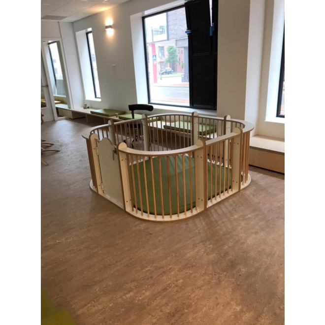 Grondbox complete opstelling rond, wit