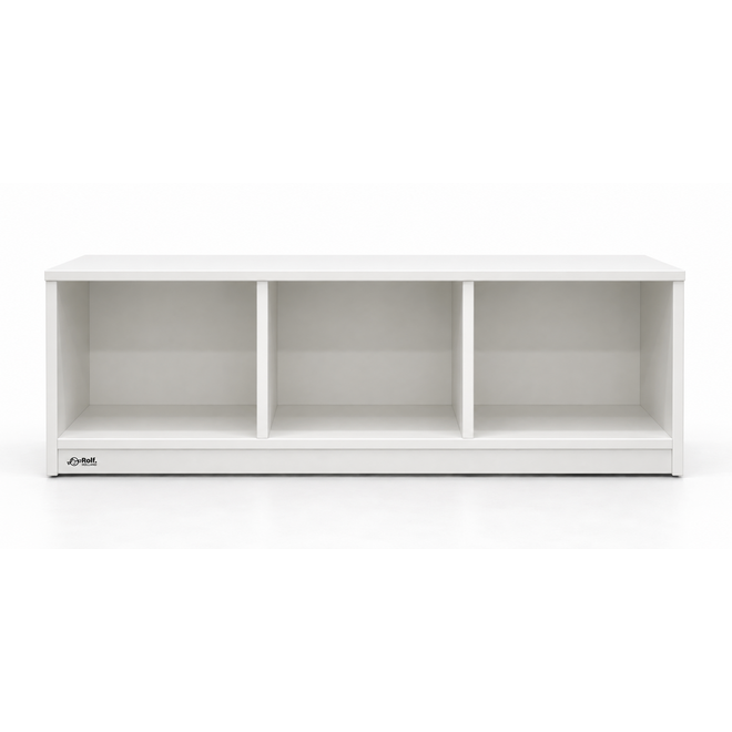 Vakkenkast laag | 3 vakken, 104x42x40 cm, Wit