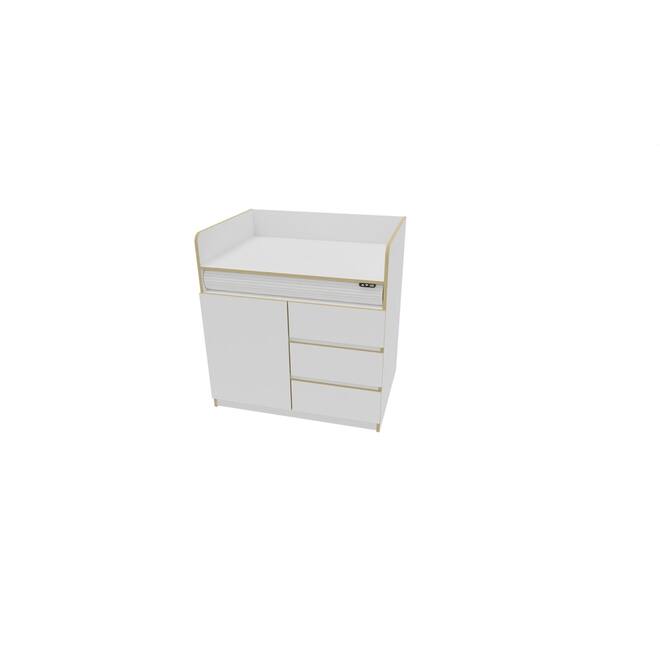Aankleedtafel Flex+ 100 wit zonder trap