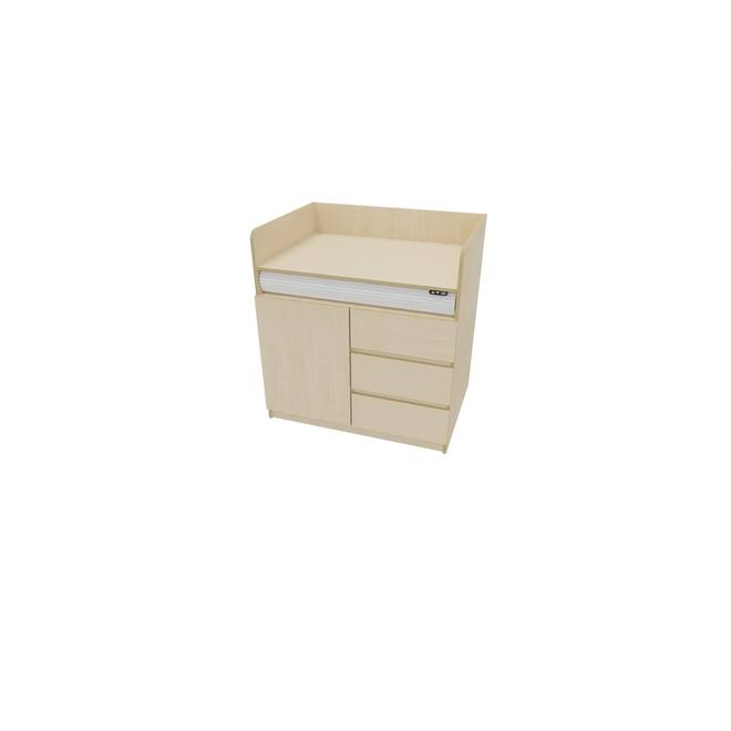 Aankleedtafel Flex+ 100 ahorn trap links