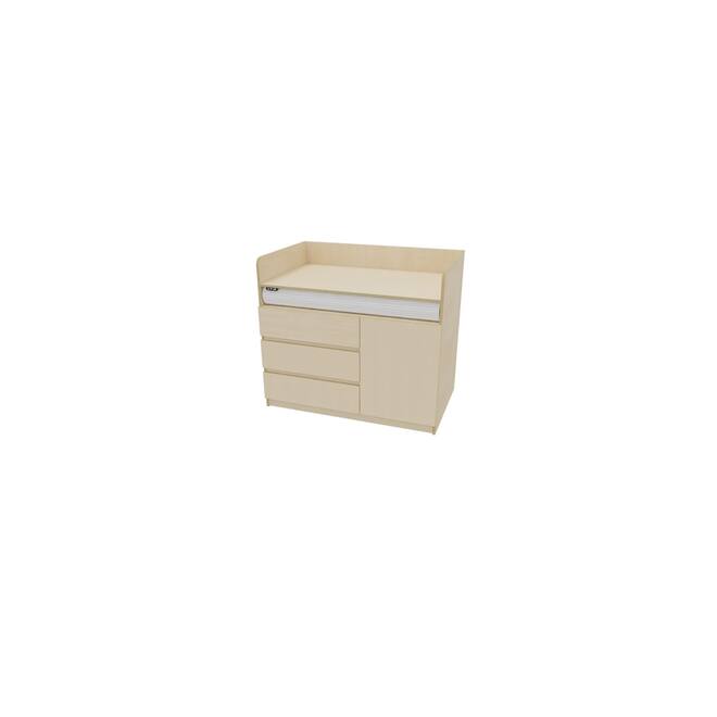 Aankleedtafel Flex+ 120 ahorn trap rechts