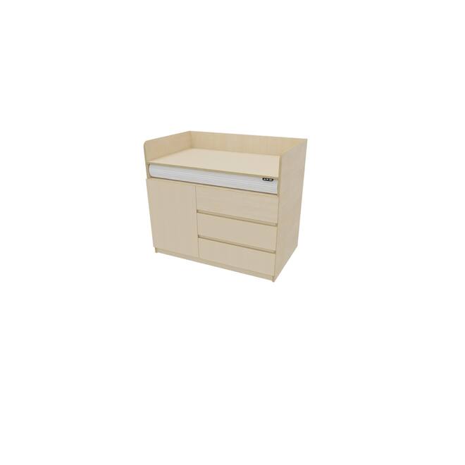 Aankleedtafel Flex+ 120 ahorn zonder trap