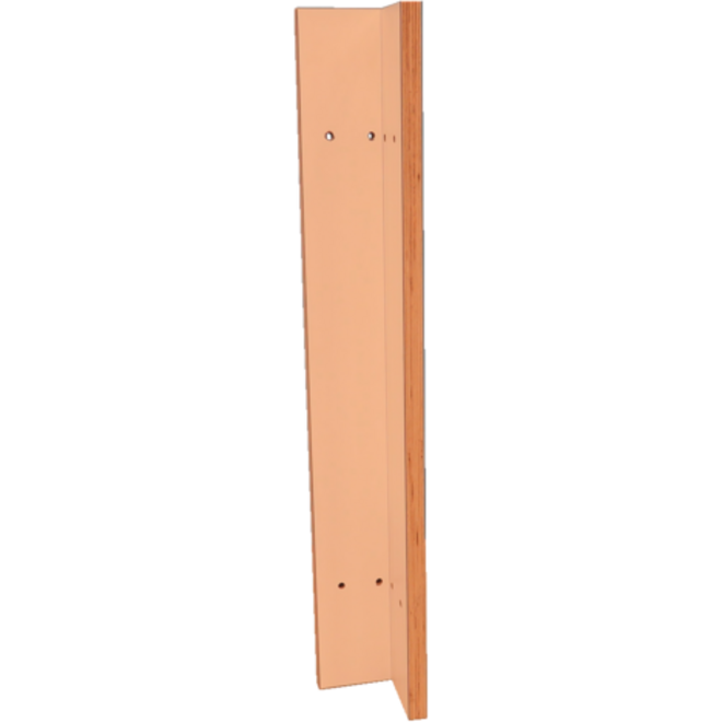 Grondboxelement | Wit, 10 cm, hoekprofiel 90 graden