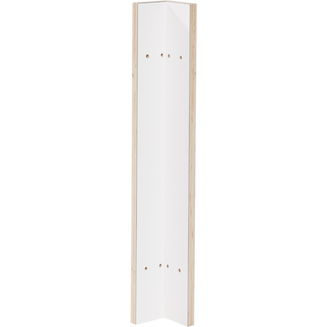 Grondboxelement | Wit, 10 cm, hoekprofiel 90 graden