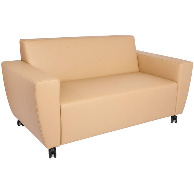 Bank Rolo 2-zits, geremde wielen, stof 7x 32M1709 classic java