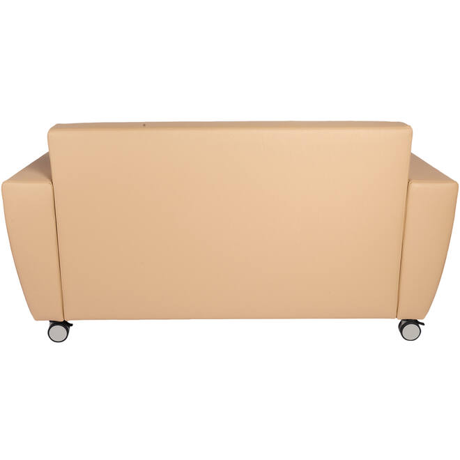 Bank Rolo 2-zits, geremde wielen, stof 7x 32M1709 classic java