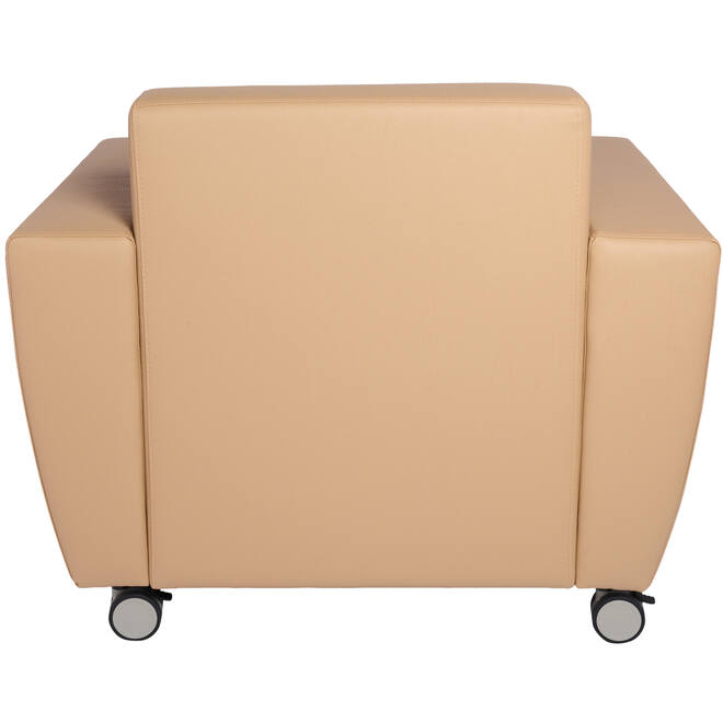 Fauteuil Rolo, geremde wielen, stof 7x 32M1709 classic java