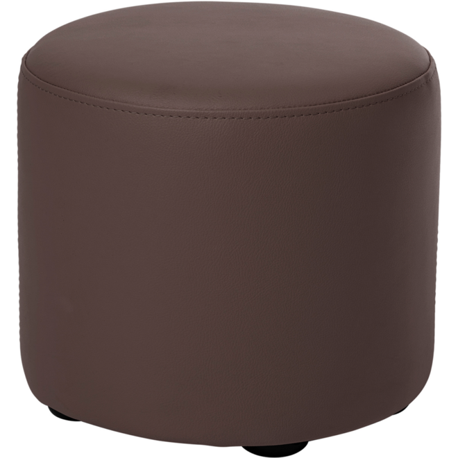 Poefje Robbie 26 cm hoog Ø 30 cm, stof 7x 32M2793 classic lever (bruin)