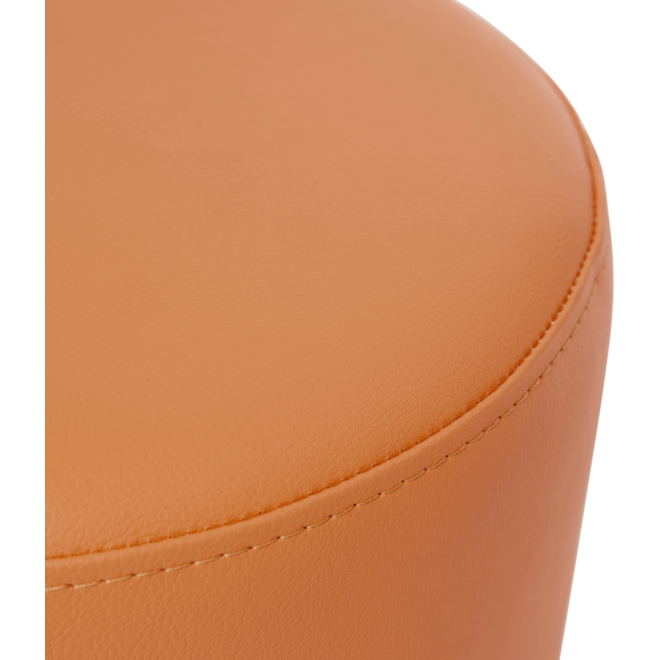 Poefje Robbie 26 cm hoog Ø 30 cm, stof 8x 32M1755 trend oranje