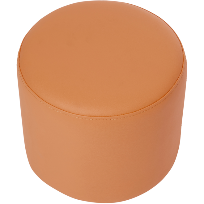 Poefje Robbie 26 cm hoog Ø 30 cm, stof 8x 32M1755 trend oranje