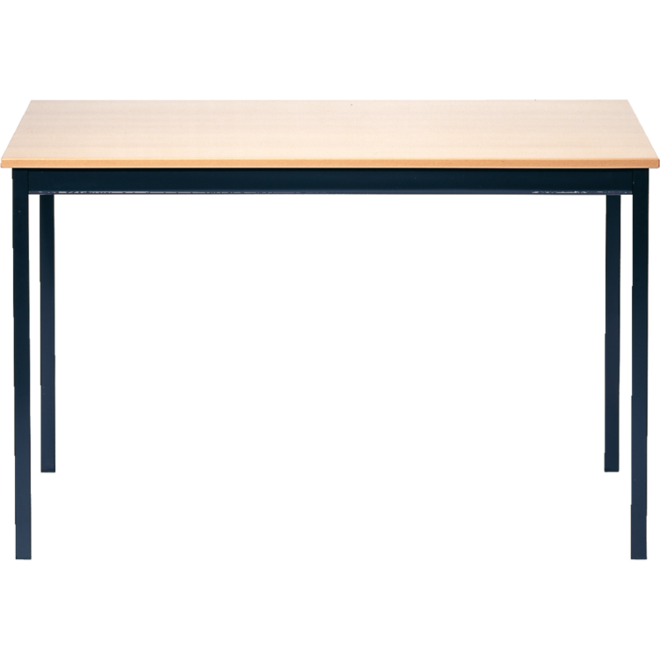 Groepstafel 160 x 90, Blad esdoorn, frame S1510-Y30R, 75 cm hoog