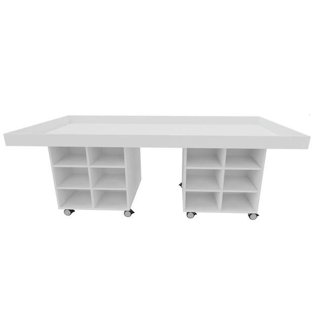 FLL wedstrijdtafel met kastruimte, wit