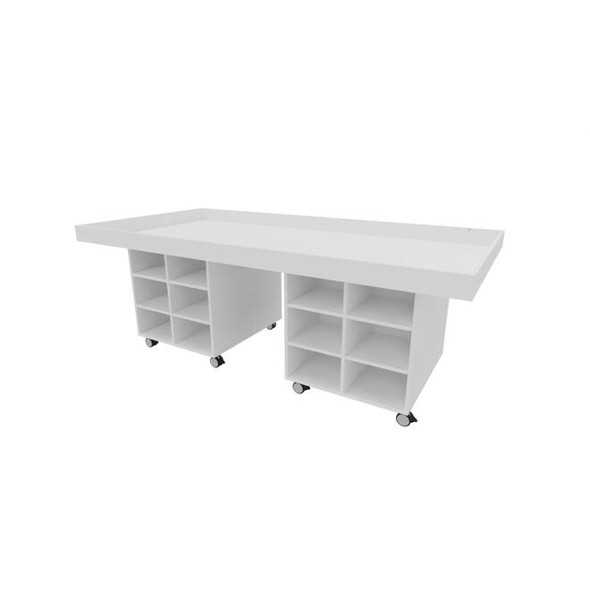 FLL wedstrijdtafel met kastruimte, wit