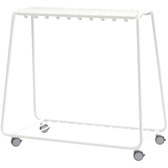 Kapstok Stent hoog, verrijdbaar, 20 haken, 120 x 60 x 130 cm