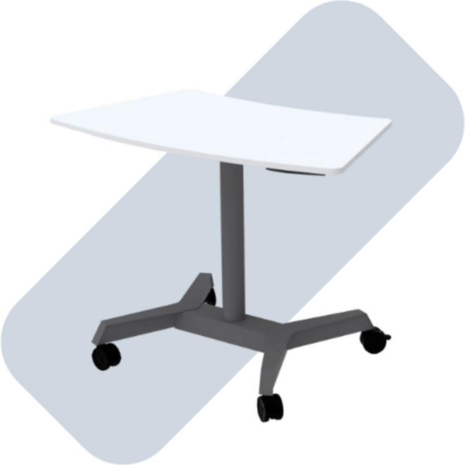 Boomerang zit-/statafel 103x55 cm