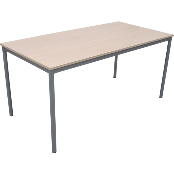 Tafel Rondo 120 x 80 cm, 4-poot, blad kunststof