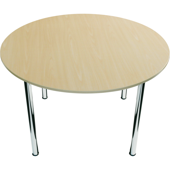 Tafel Luma cirkel 120 op vierkant frame als 80 x 80 cm