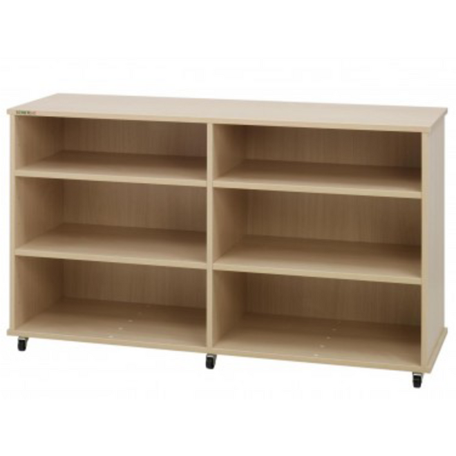 Kast 540-serie Ahorn verrijdbaar met 4 legplanken
