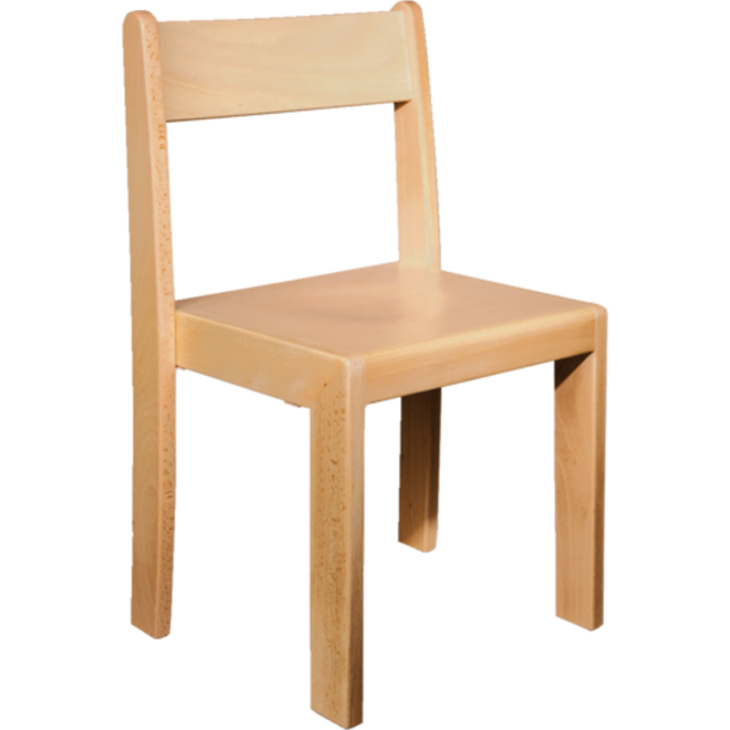 Stoel Franzl, beuken hoogte B2- 31 cm zitting 27 cm, totaal 35 cm breed