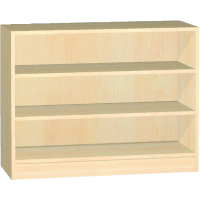 Kast open, beuken, 100 × 40 × 77 cm, 2 legplanken
